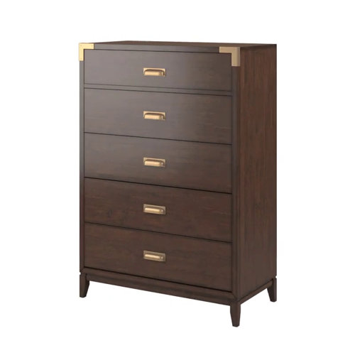 Kingstown Home 5 Drawer 36" W Solid Wood Chest Wayfair